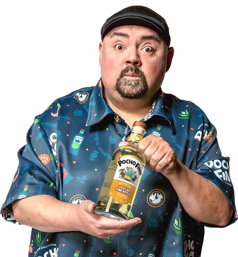 Gabriel holding Pocho Fino Grilled Pineapple