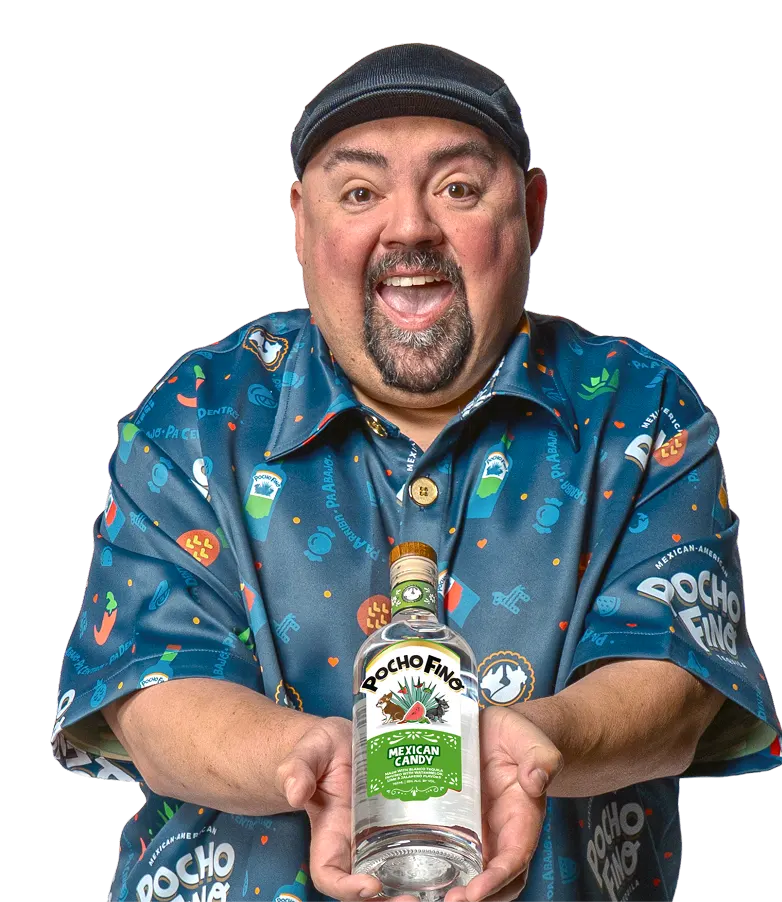 Gabriel holding Pocho Fino Mexican Candy