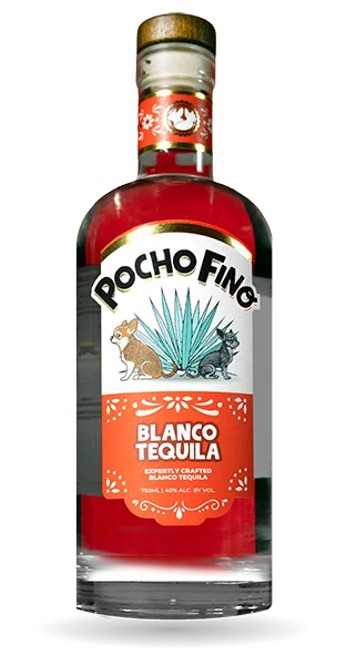 Blanco Tequila Bottle